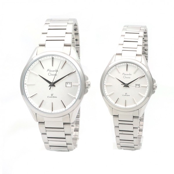 Alexandre Christie AC 8552 Silver White Couple Alexandre Christie AC 8552 Silver White Couple